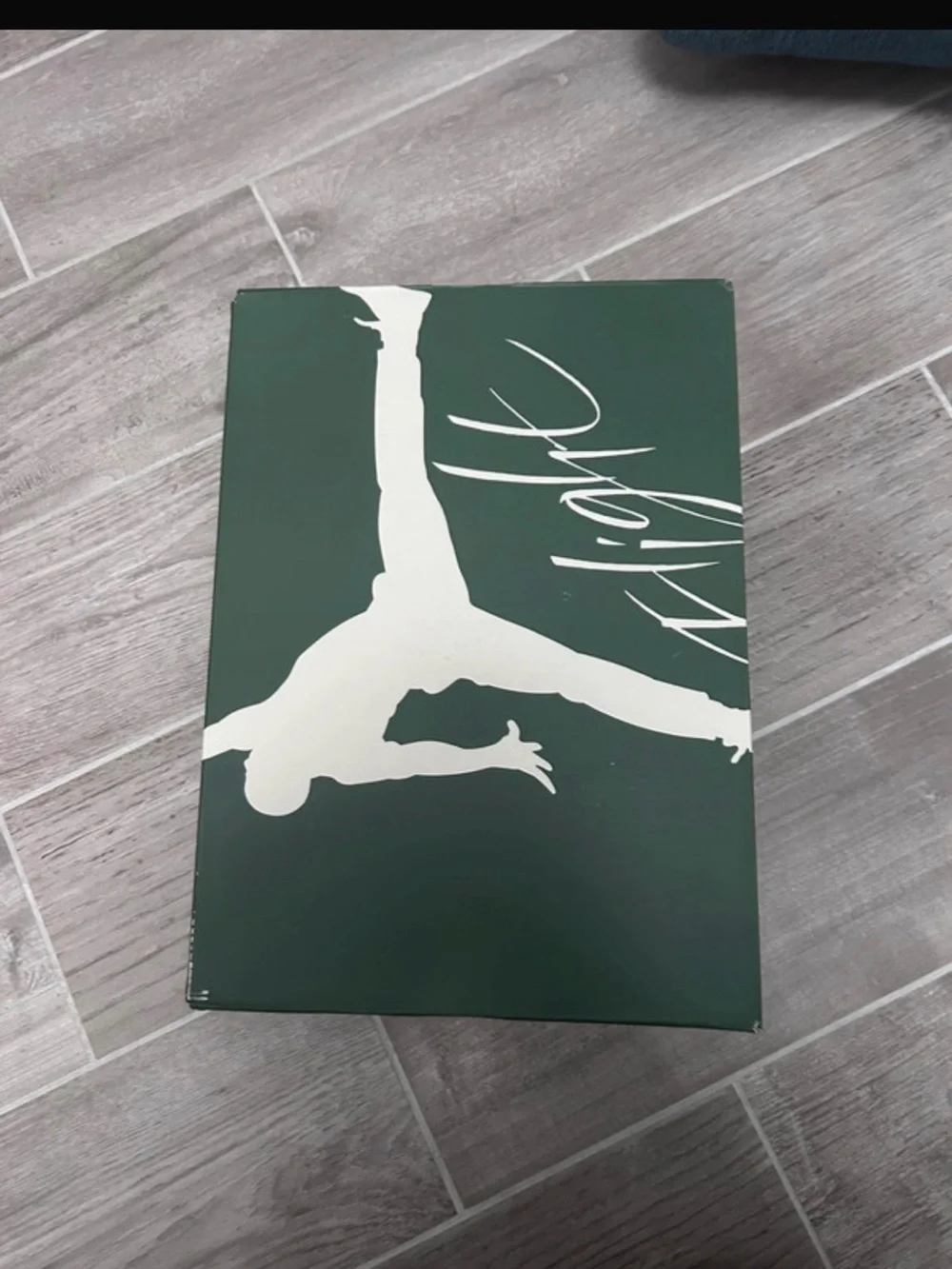 Jordan Sneaker Box Dark Green and White